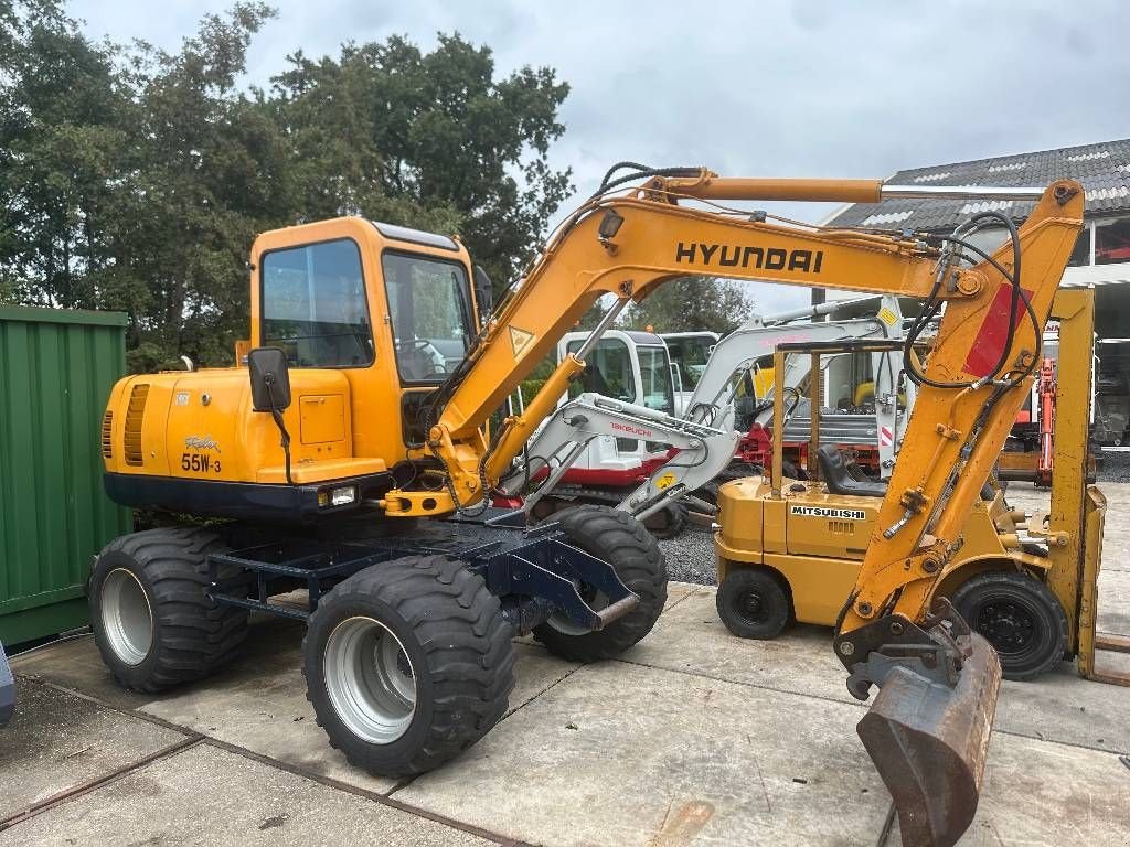 Mobilbagger des Typs Hyundai Robex 55 W-3 5.5 ton, Gebrauchtmaschine in Kockengen (Bild 5)