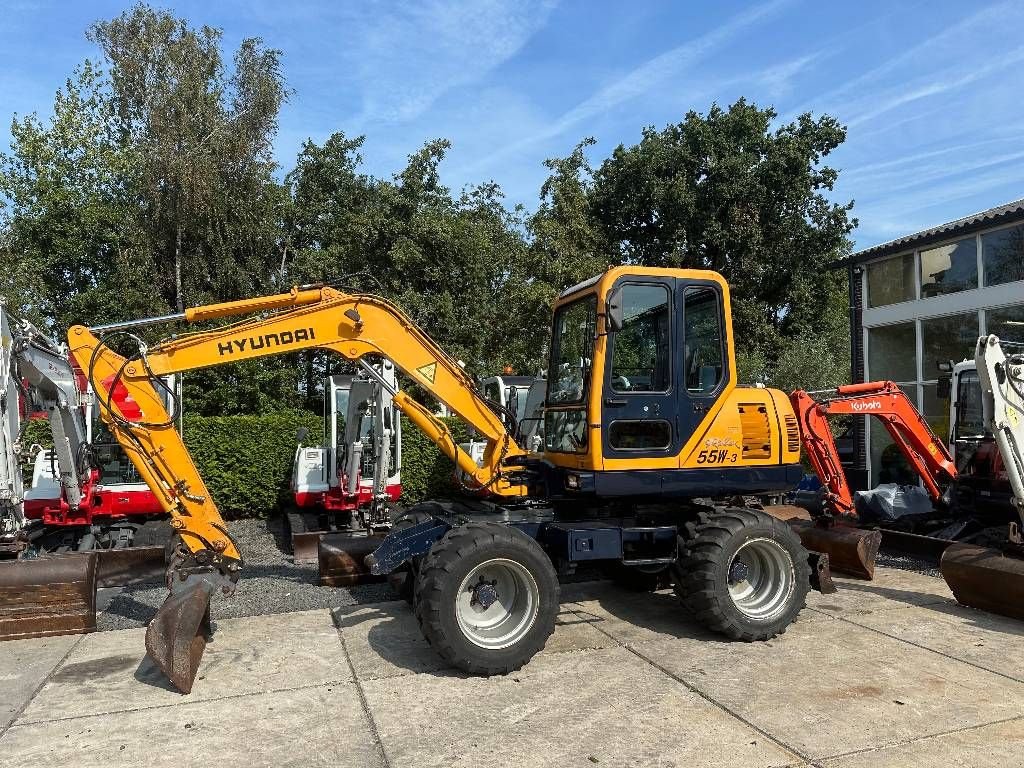 Mobilbagger van het type Hyundai Robex 55 W-3 5.5 ton, Gebrauchtmaschine in Kockengen (Foto 1)