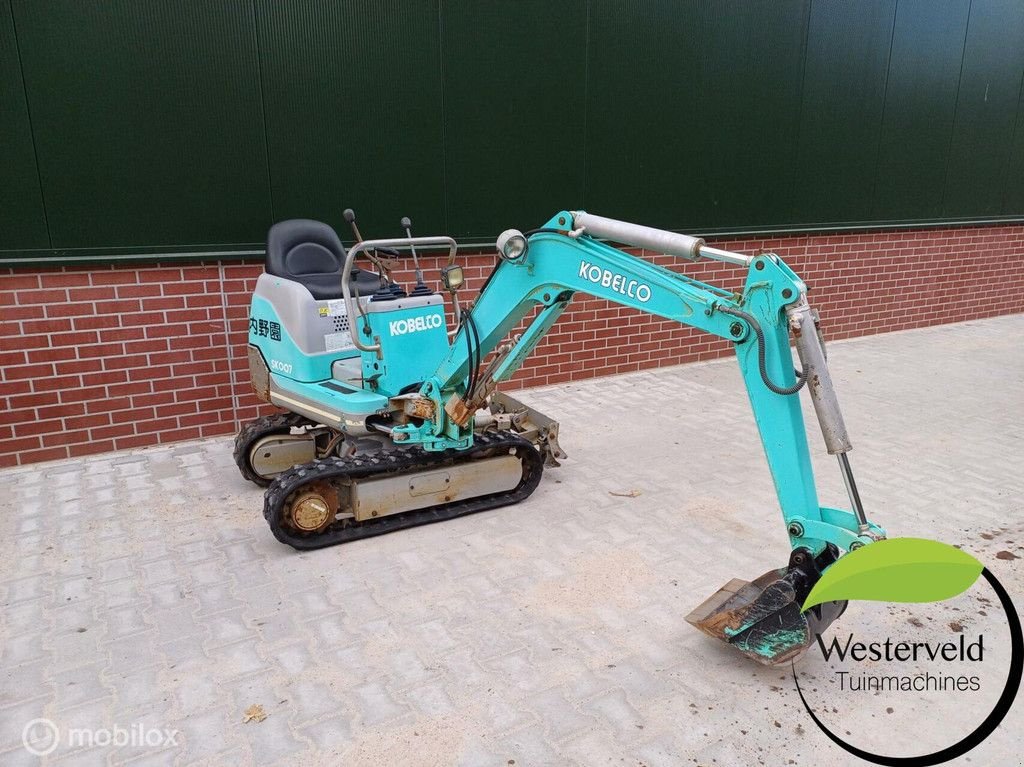 Mobilbagger a típus Kobelco Sk007 minigraver 730 Kg spoorbreedte verstelbaar, Gebrauchtmaschine ekkor: Aalten (Kép 3)