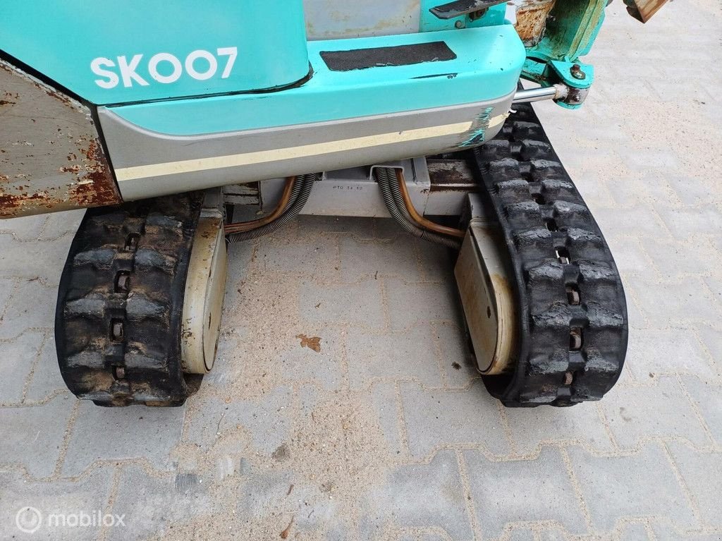 Mobilbagger του τύπου Kobelco Sk007 minigraver 730 Kg spoorbreedte verstelbaar, Gebrauchtmaschine σε Aalten (Φωτογραφία 9)