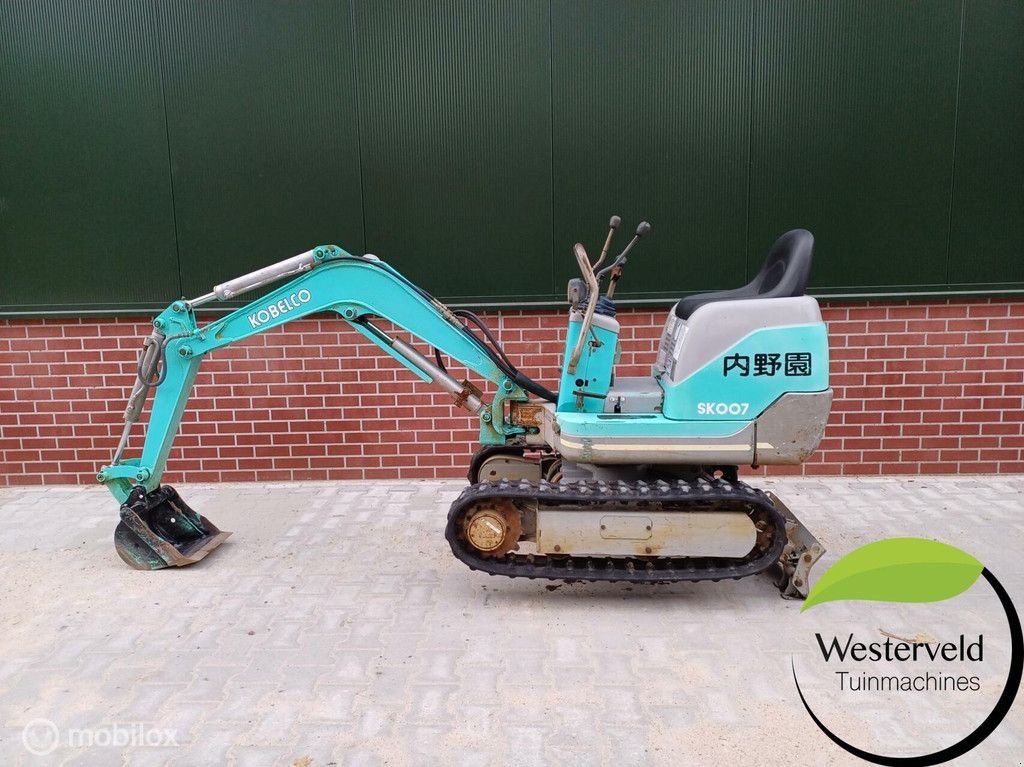 Mobilbagger от тип Kobelco Sk007 minigraver 730 Kg spoorbreedte verstelbaar, Gebrauchtmaschine в Aalten (Снимка 2)