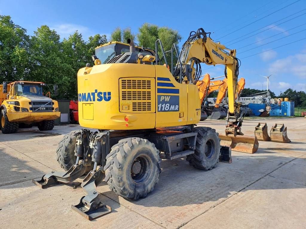 Mobilbagger typu Komatsu PW118MR-11 (ROTOTILT + 3 Buckets), Gebrauchtmaschine w Stabroek (Zdjęcie 4)