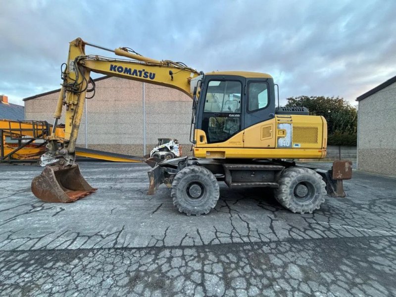 Mobilbagger типа Komatsu PW140-7, Gebrauchtmaschine в Wevelgem