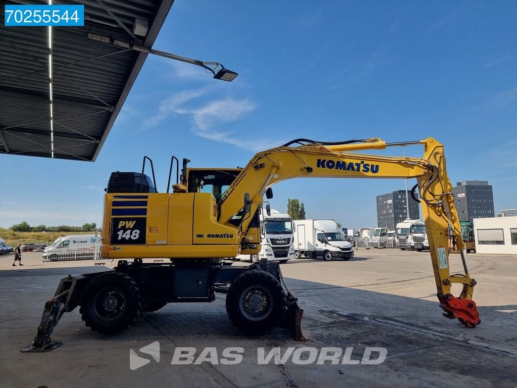 Mobilbagger del tipo Komatsu PW148 -11 BLADE + OUTRIGGERS, Gebrauchtmaschine In Veghel (Immagine 7)