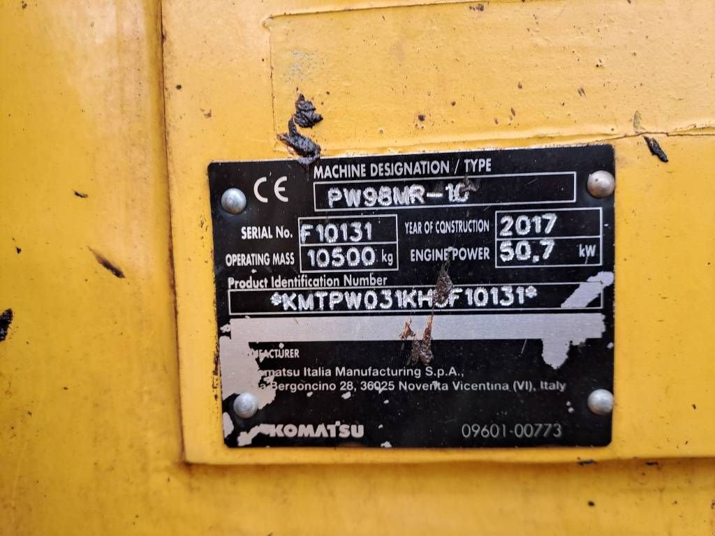 Mobilbagger za tip Komatsu PW98-MR10 (5 Buckets + Forks), Gebrauchtmaschine u Stabroek (Slika 11)