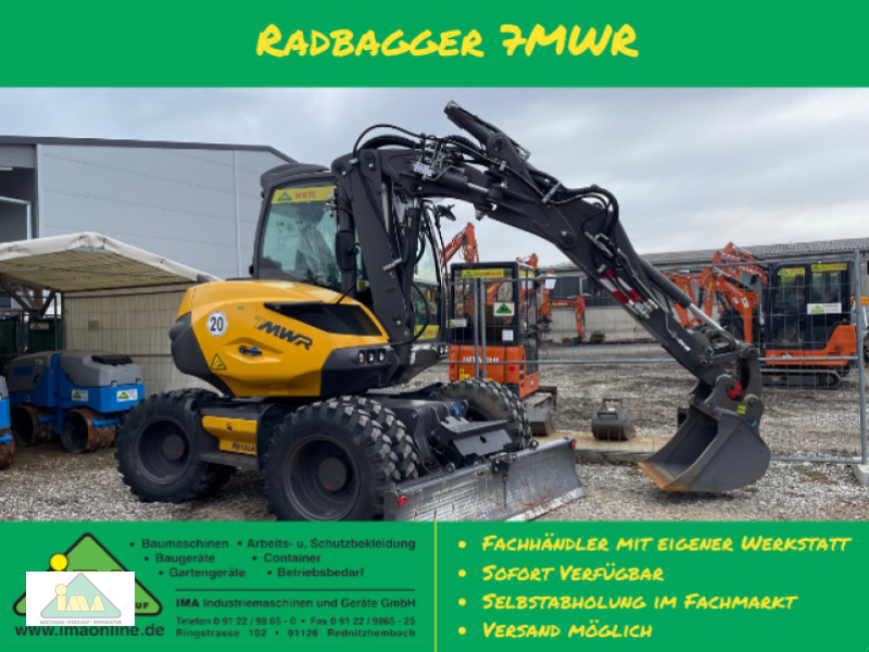 Mobilbagger typu Mecalac 7MWR, Gebrauchtmaschine v Rednitzhembach