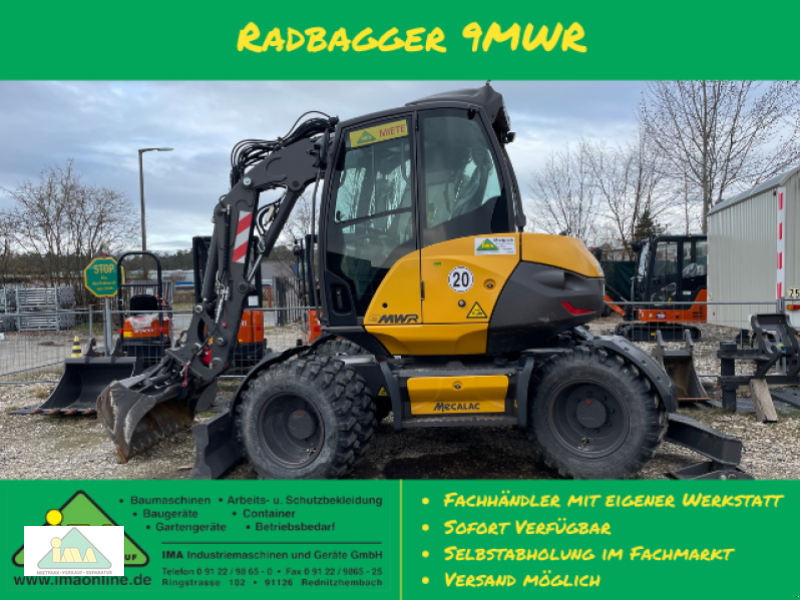 Mobilbagger des Typs Mecalac 9MWR, Gebrauchtmaschine in Rednitzhembach (Bild 1)