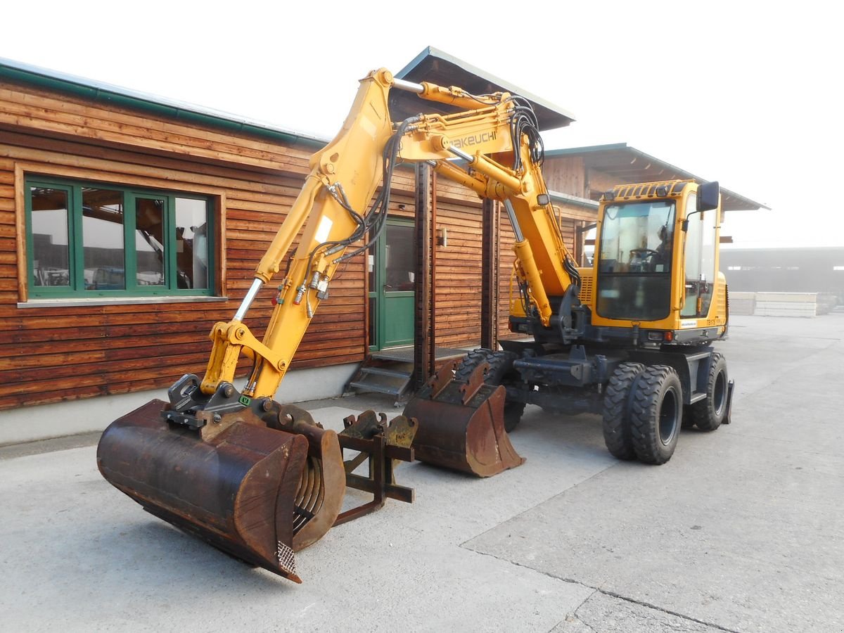 Mobilbagger типа Takeuchi TB 175W mit 3 Löffel + Palettengabel ( Reifen u., Gebrauchtmaschine в St. Nikolai ob Draßling (Фотография 2)