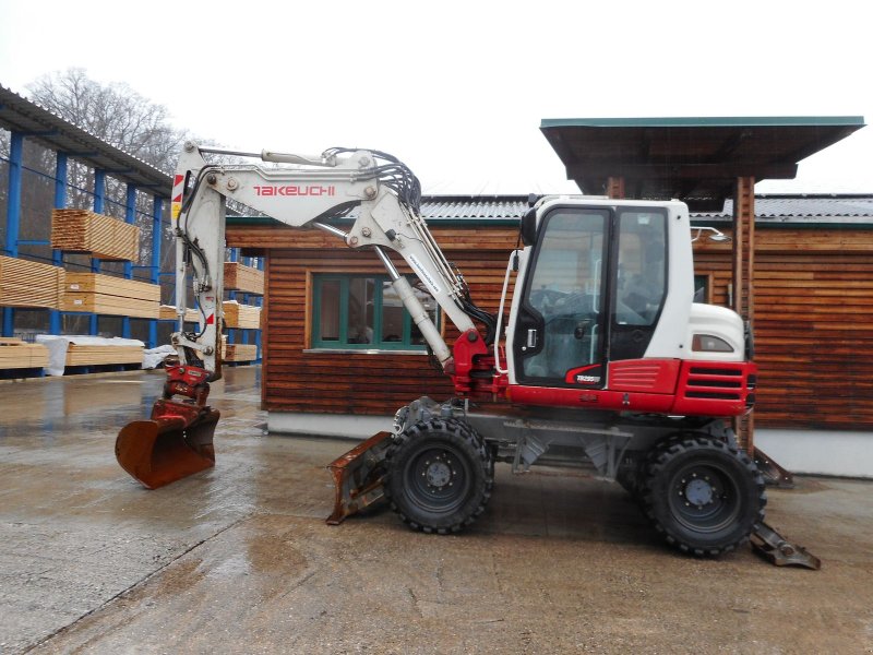 Mobilbagger tip Takeuchi TB295W mit Vollausstattung u. 3 Löffel  ( Zentra, Gebrauchtmaschine in St. Nikolai ob Draßling (Poză 1)