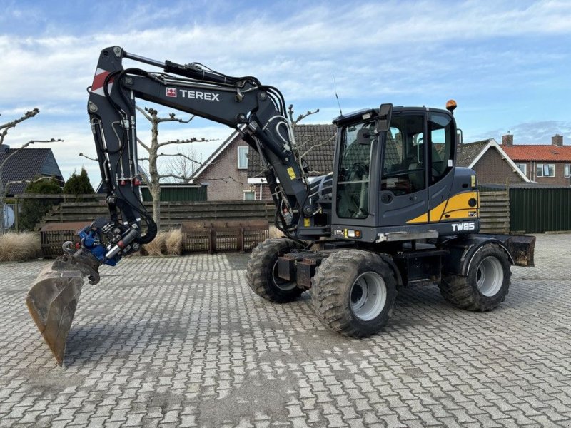 Mobilbagger du type Terex TW85 VA-Boom. Draai/kantelstuk, 5X Bakken., Gebrauchtmaschine en WYNJEWOUDE (Photo 1)