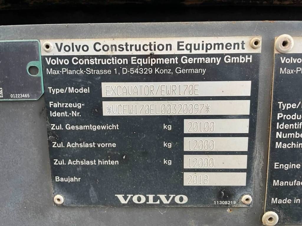 Mobilbagger typu Volvo EWR170E, Gebrauchtmaschine w Venlo (Zdjęcie 3)