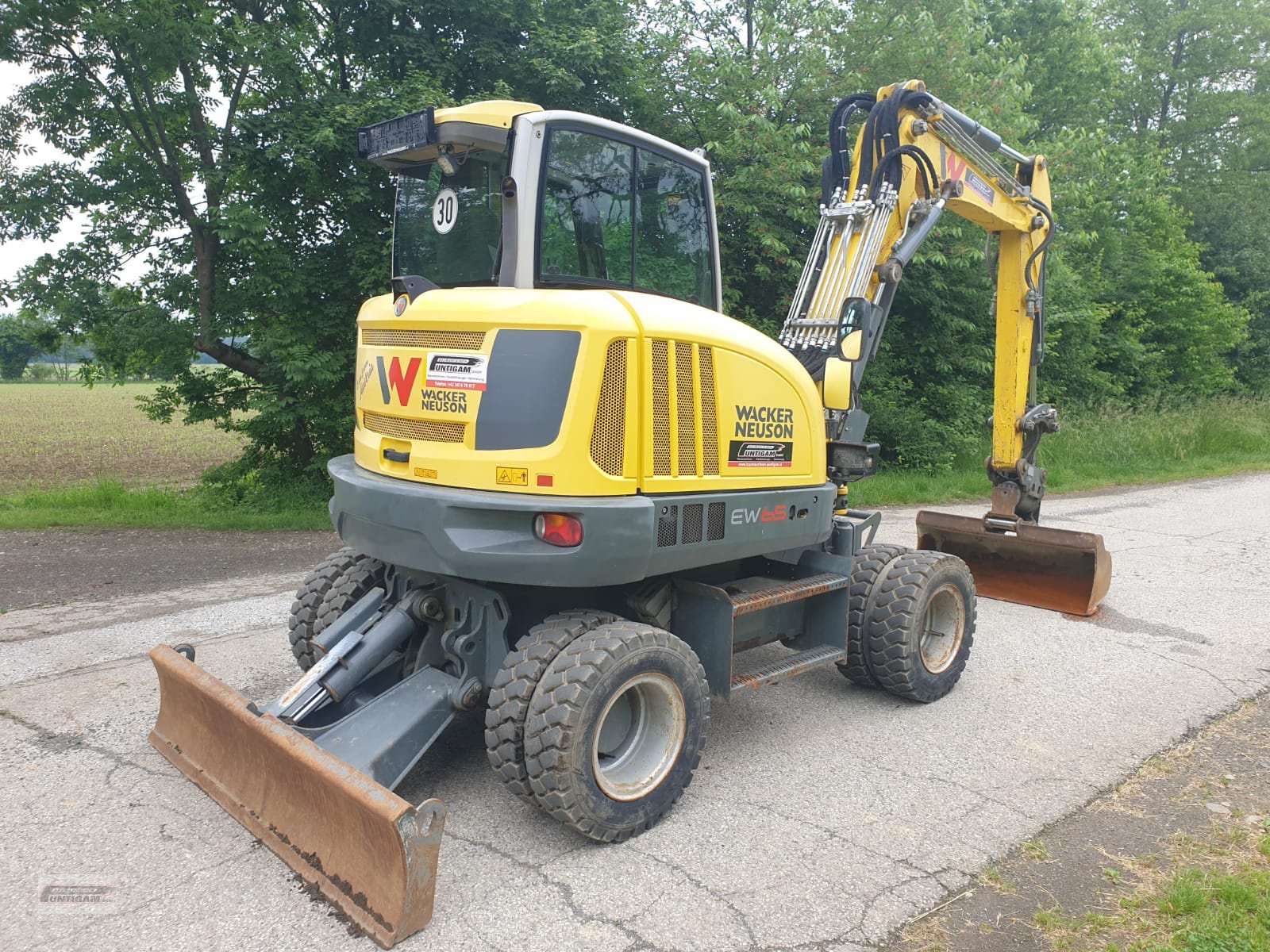 Mobilbagger tip Wacker Neuson EW 65, Gebrauchtmaschine in Deutsch - Goritz (Poză 8)