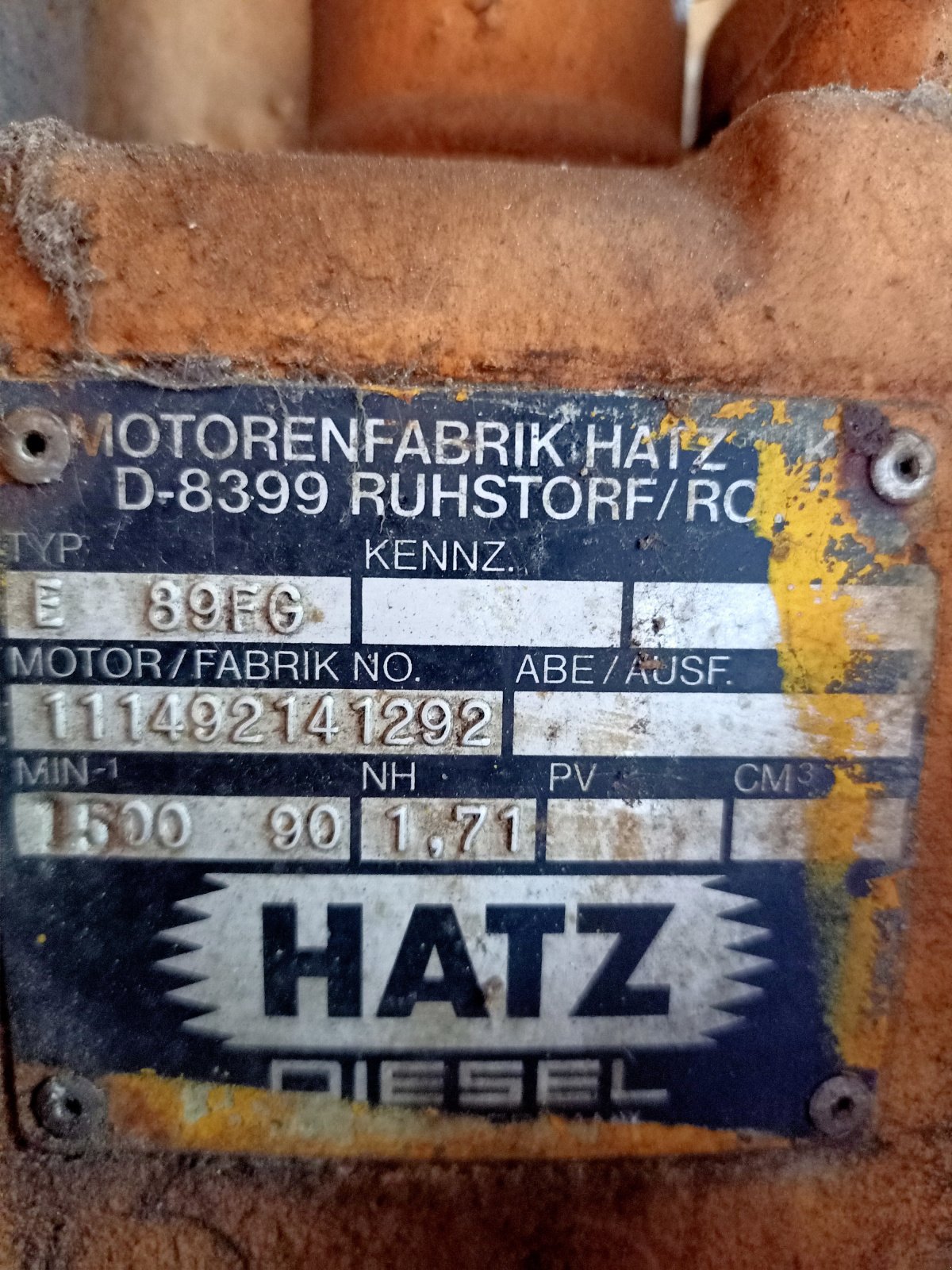 Motor & Motorteile van het type hatz E89, Gebrauchtmaschine in Beverstedt (Foto 1)