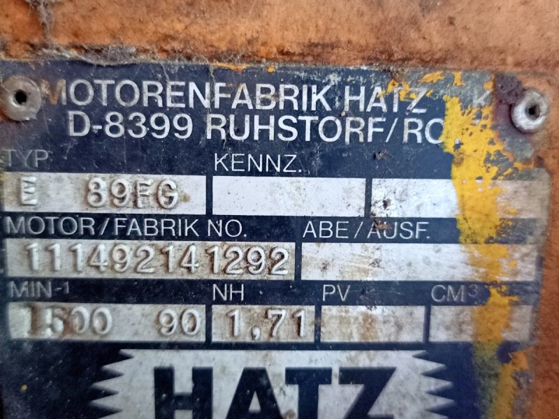 Motor & Motorteile typu hatz E89, Gebrauchtmaschine w Beverstedt (Zdjęcie 1)