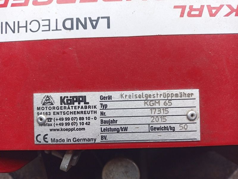 Motormäher του τύπου Köppl 3M 506 Grundgerät mit KGM 65, Gebrauchtmaschine σε St. Marienkirchen (Φωτογραφία 10)