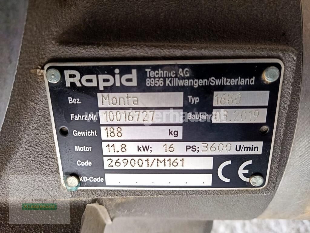 Motormäher typu Rapid MONTA 16 PS, Gebrauchtmaschine w Schlitters (Zdjęcie 2)