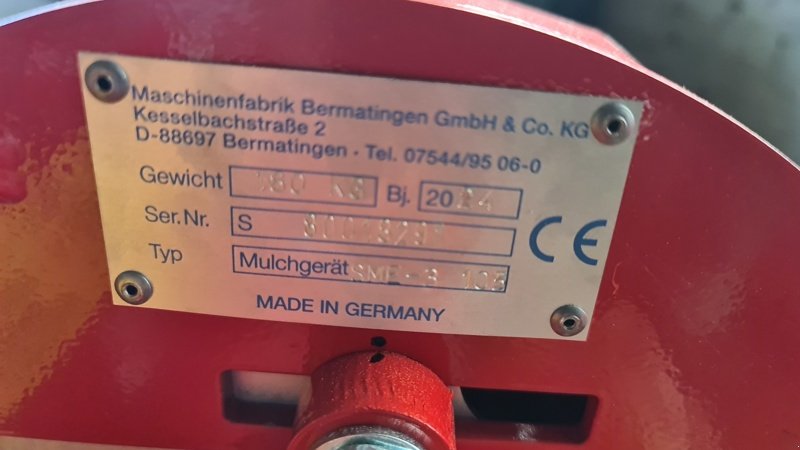 Mulcher Türe ait Humus SME105, Neumaschine içinde Altendorf (resim 3)