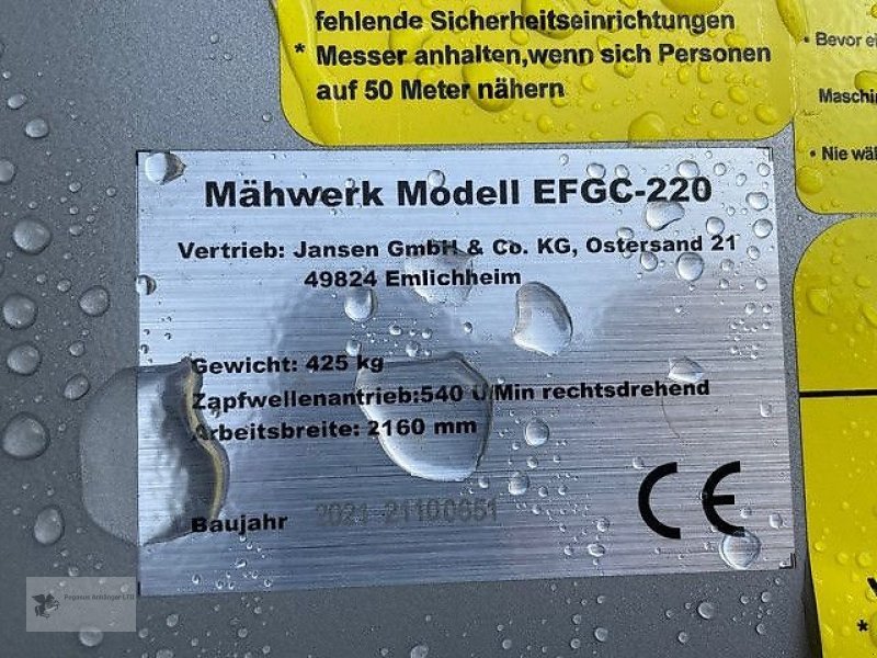 Mulcher del tipo Jansen EFGC 220 neu, Neumaschine In Gevelsberg (Immagine 5)