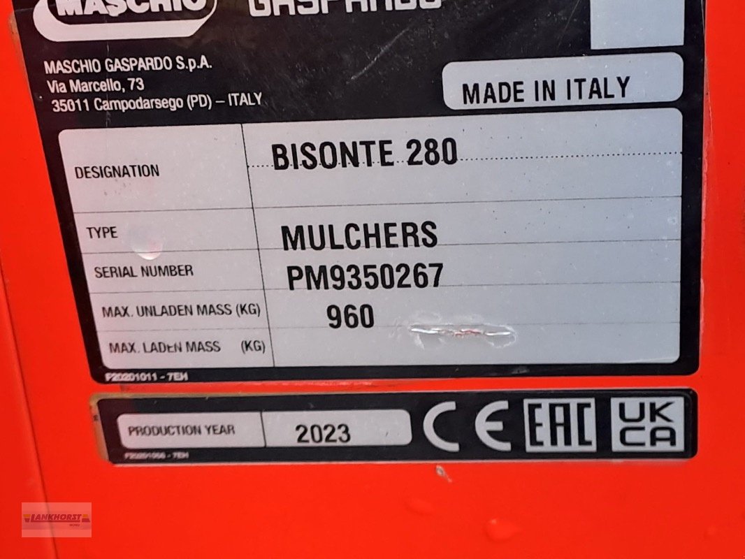 Mulcher des Typs Maschio BISONTE 280, Gebrauchtmaschine in Jever (Bild 17)