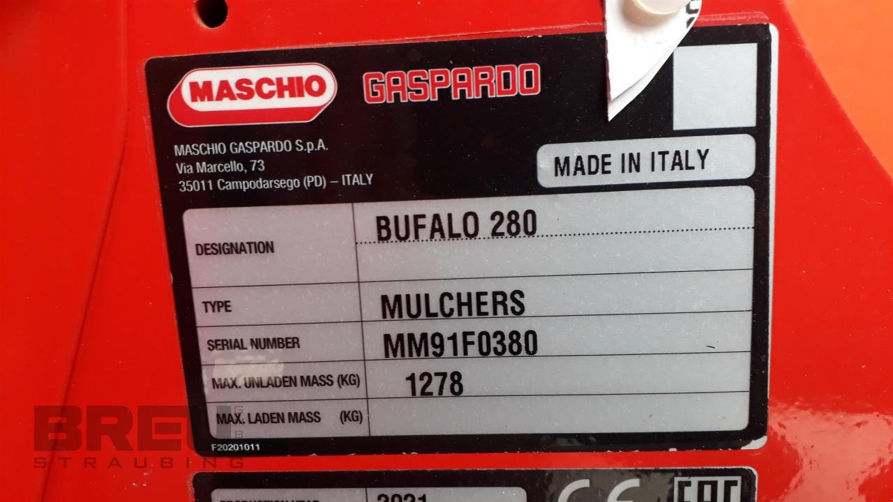 Mulcher του τύπου Maschio BUFALO 280, Gebrauchtmaschine σε Straubing (Φωτογραφία 2)