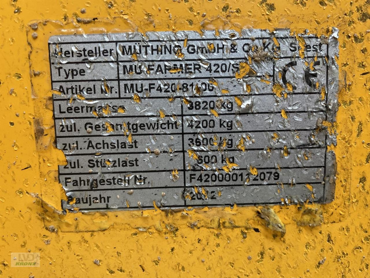 Mulcher Türe ait Müthing Farmer 420/S, Gebrauchtmaschine içinde Spelle (resim 11)