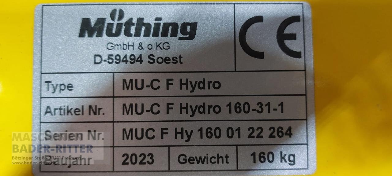 Mulcher des Typs Müthing MU-C Hydro 160 Brielmaier, Neumaschine in Freiburg (Bild 4)