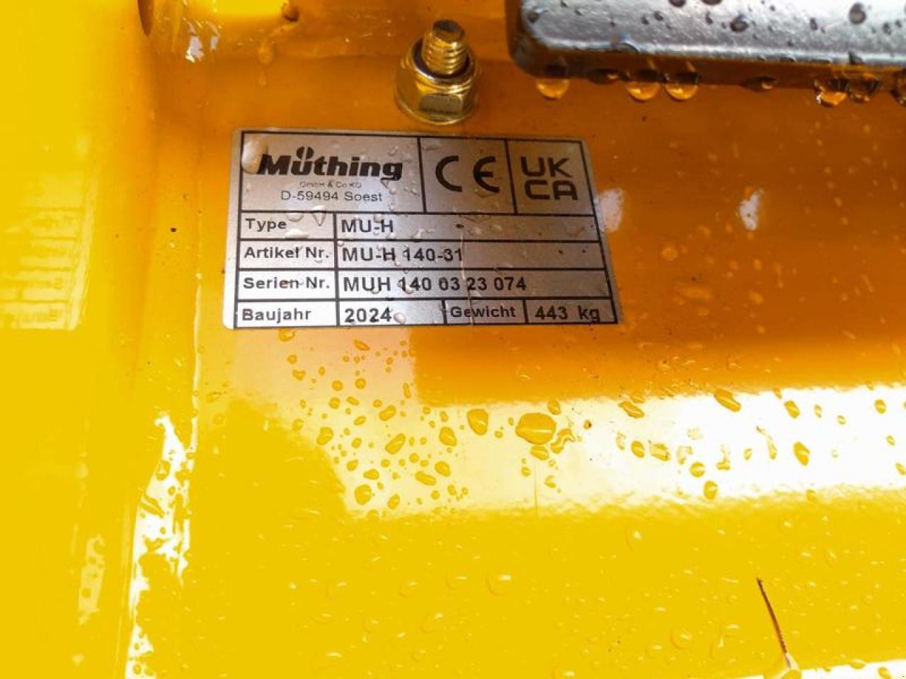 Mulcher του τύπου Müthing MU-H 140, Neumaschine σε Vehlow (Φωτογραφία 3)