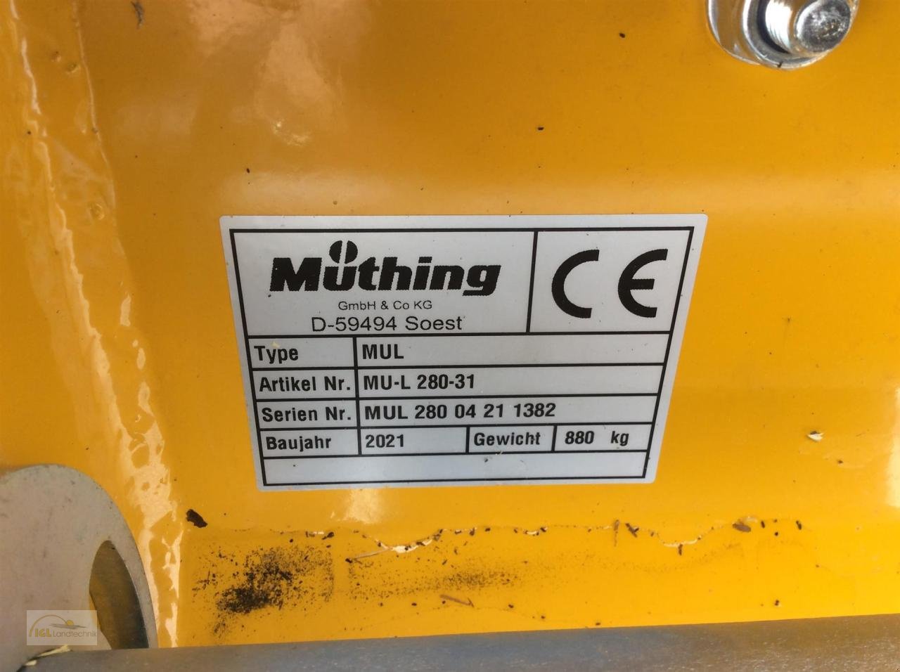 Mulcher typu Müthing MU-L 280-31, Gebrauchtmaschine v Pfreimd (Obrázek 4)