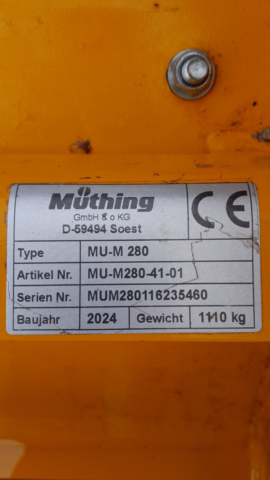 Mulcher tipa Müthing MU-M 280, Gebrauchtmaschine u Vohburg (Slika 2)