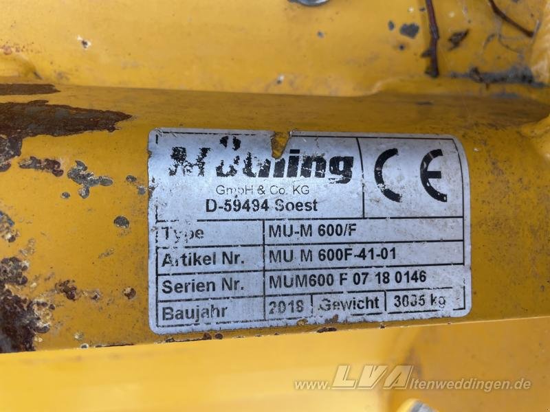 Mulcher typu Müthing MU-M 600/F, Gebrauchtmaschine w Sülzetal OT Altenweddingen (Zdjęcie 6)