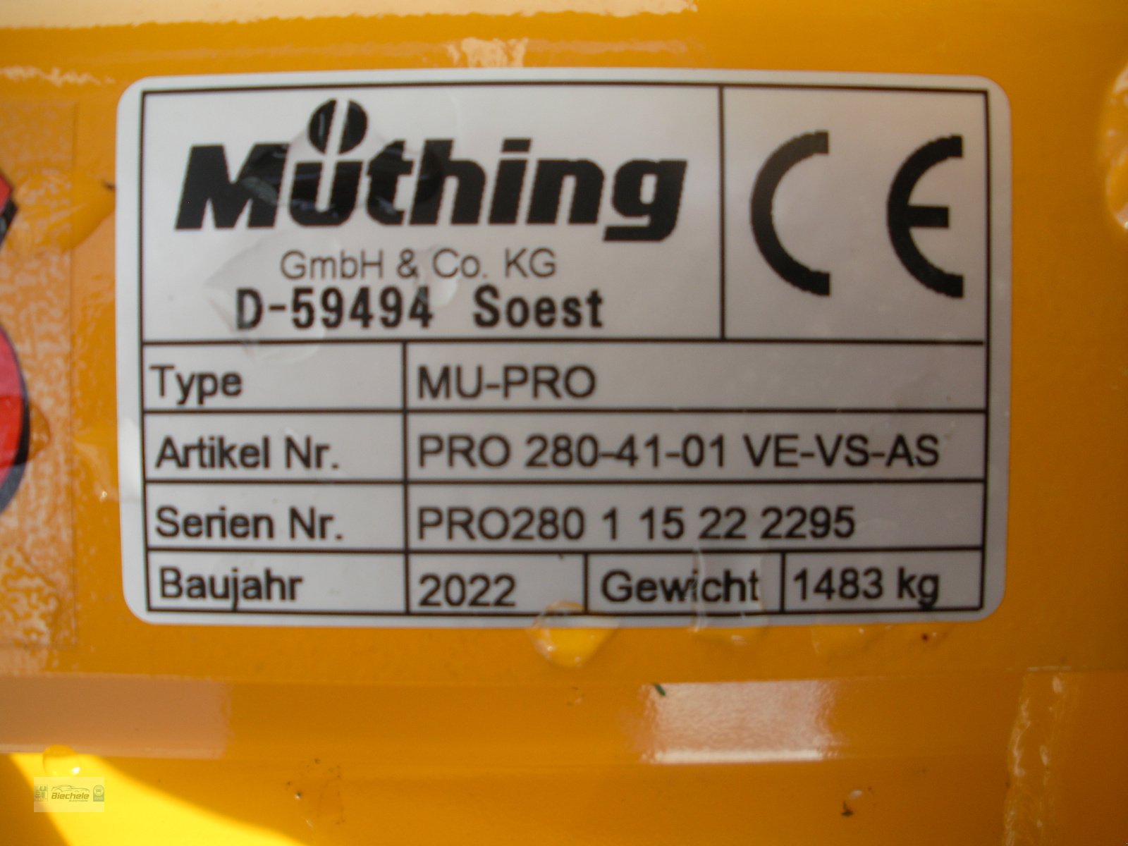 Mulcher du type Müthing MU-PRO 280 Vario, Neumaschine en Bronnen (Photo 6)