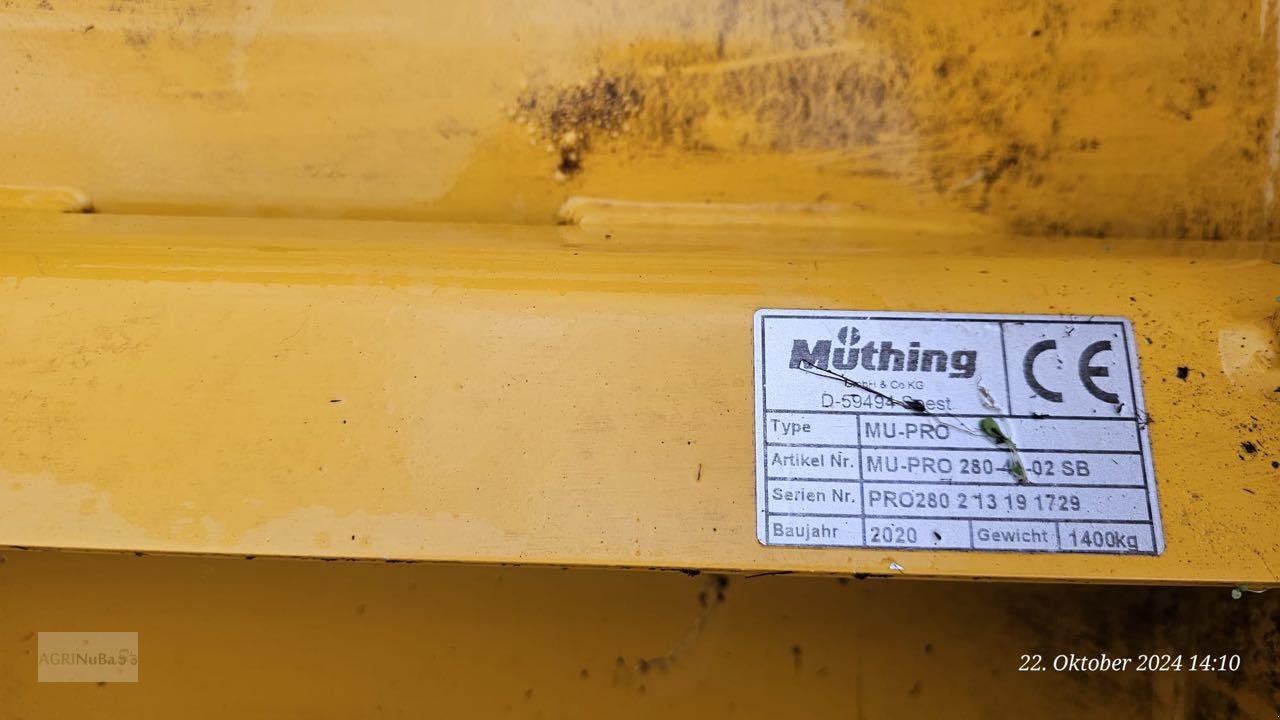 Mulcher del tipo Müthing MU Pro 280, Gebrauchtmaschine en Prenzlau (Imagen 5)