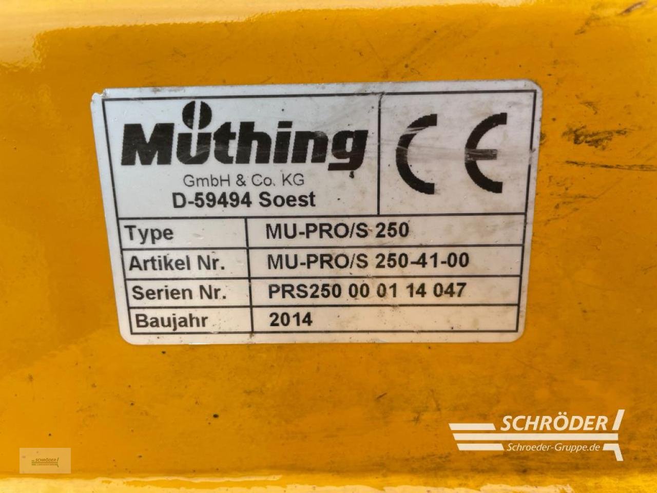 Mulcher typu Müthing MU-PRO/S 250, Gebrauchtmaschine v Wildeshausen (Obrázek 16)