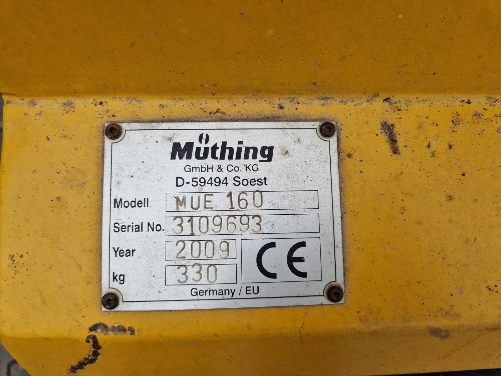 Mulcher van het type Müthing MUE 160, Gebrauchtmaschine in Bad Sobernheim (Foto 2)