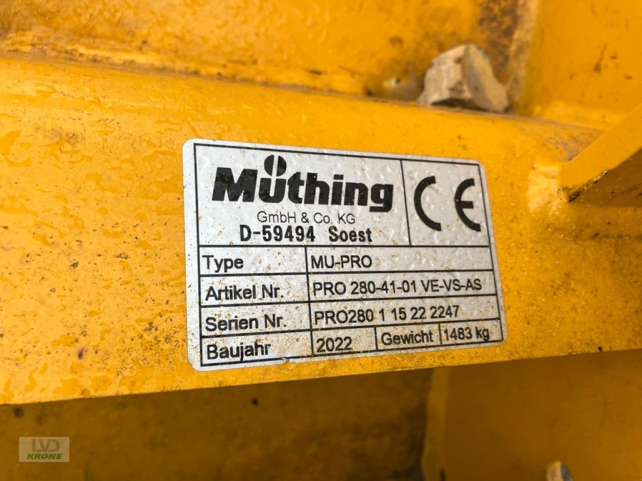 Mulcher del tipo Müthing PRO 860 und 280, Gebrauchtmaschine en Spelle (Imagen 27)