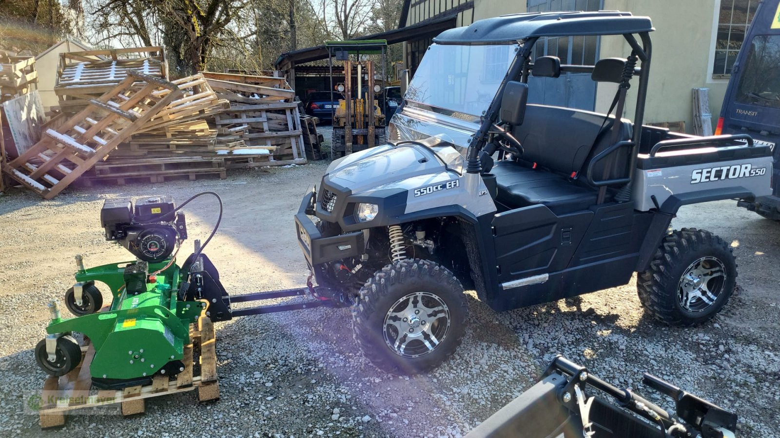 Mulcher tip Sonstige Frontmulcher F-100 Front-Mähwerk Benzinmotor + inkl. Anbaurahmen UTV & ATV & Quad, Neumaschine in Feuchtwangen (Poză 4)