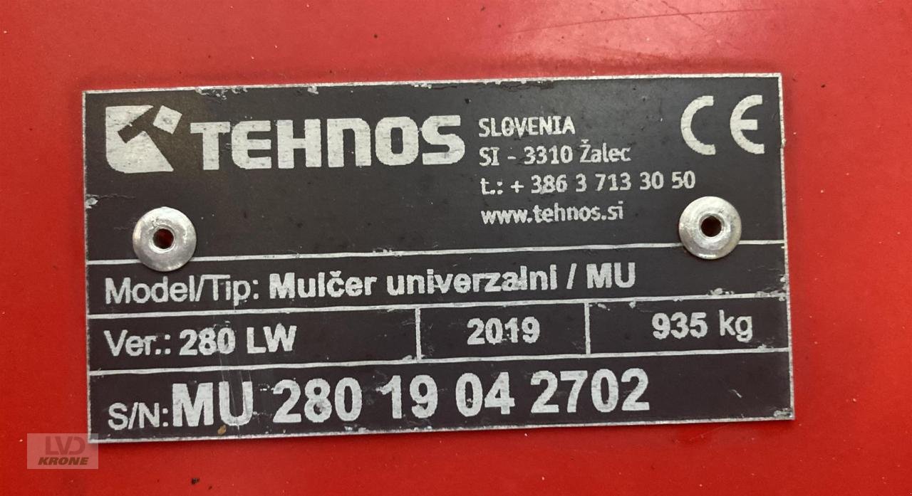 Mulcher del tipo Tehnos MU 280, Gebrauchtmaschine en Spelle (Imagen 6)