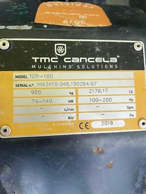 Mulcher του τύπου TMC Cancela TDR 180, Gebrauchtmaschine σε Sainte-Croix-en-Plaine (Φωτογραφία 11)