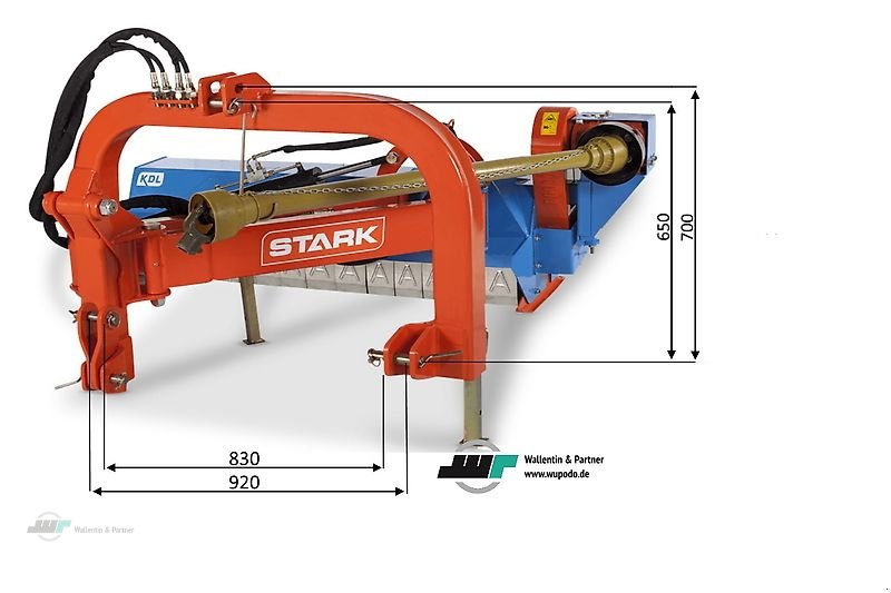 Mulcher typu Wallentin & Partner Böschungsmulcher Auslegemulcher 1,8 m KDL Stark, Neumaschine v Wesenberg (Obrázek 3)