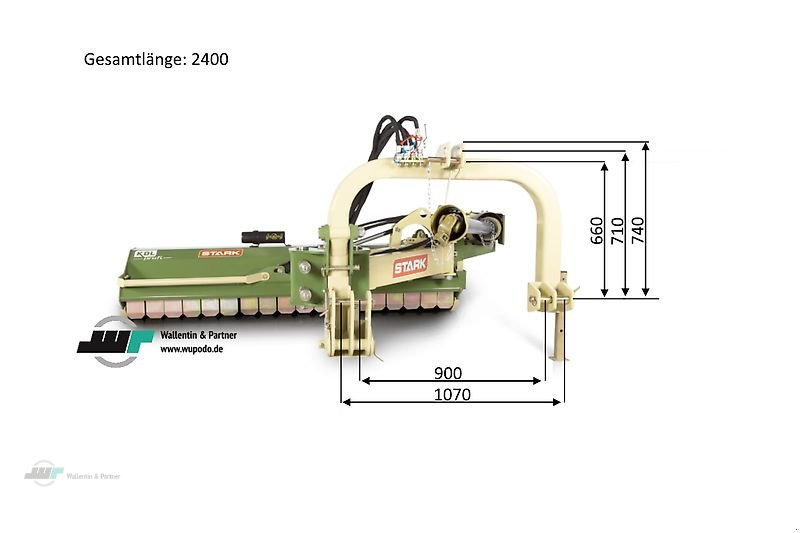 Mulcher του τύπου Wallentin & Partner Böschungsmulcher Böschungsmäher Stark KDL 200 Profi Auslegemulcher Seitenmulcher, Neumaschine σε Wesenberg (Φωτογραφία 3)