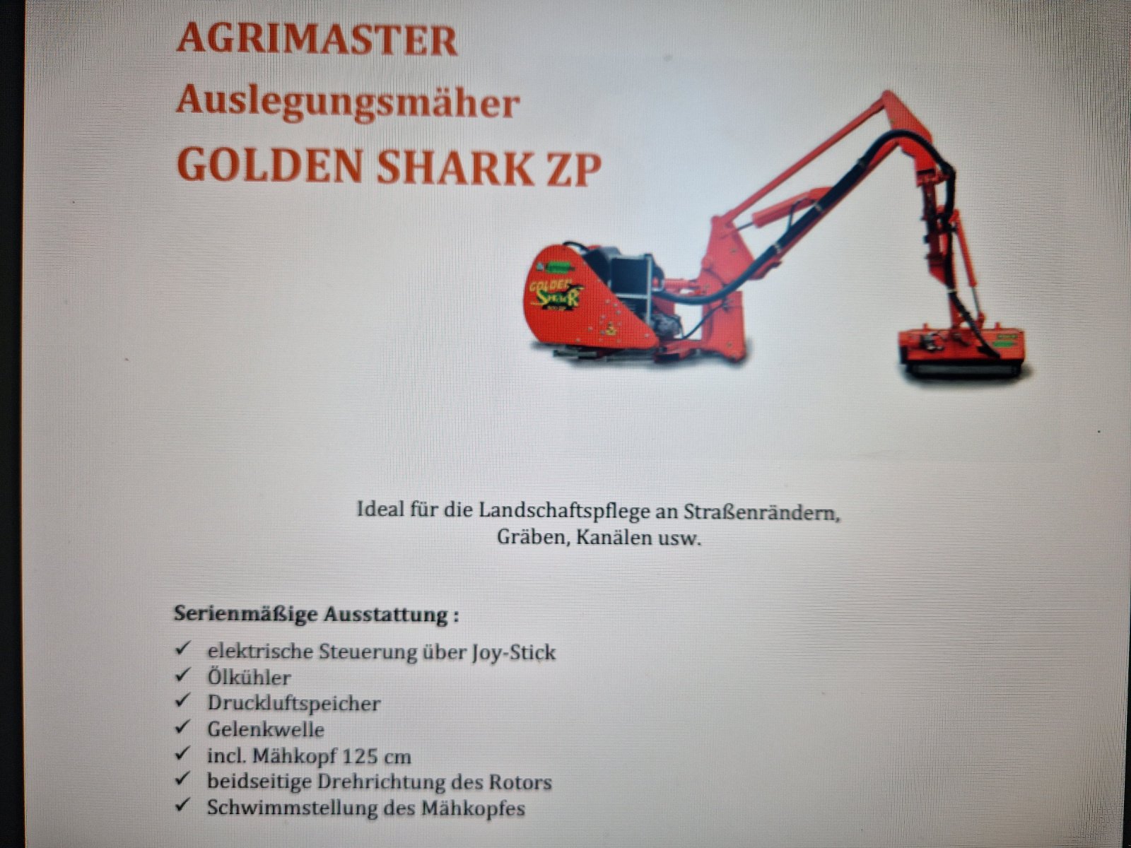 Mulchgerät & Häckselgerät des Typs Agrimaster Golden Shark 700 125P, Gebrauchtmaschine in Bad Sobernheim (Bild 1)