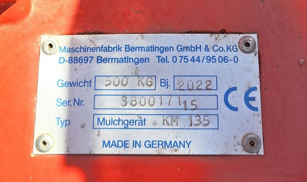 Mulchgerät & Häckselgerät del tipo Humus KM 135, Gebrauchtmaschine en Freiberg (Imagen 6)