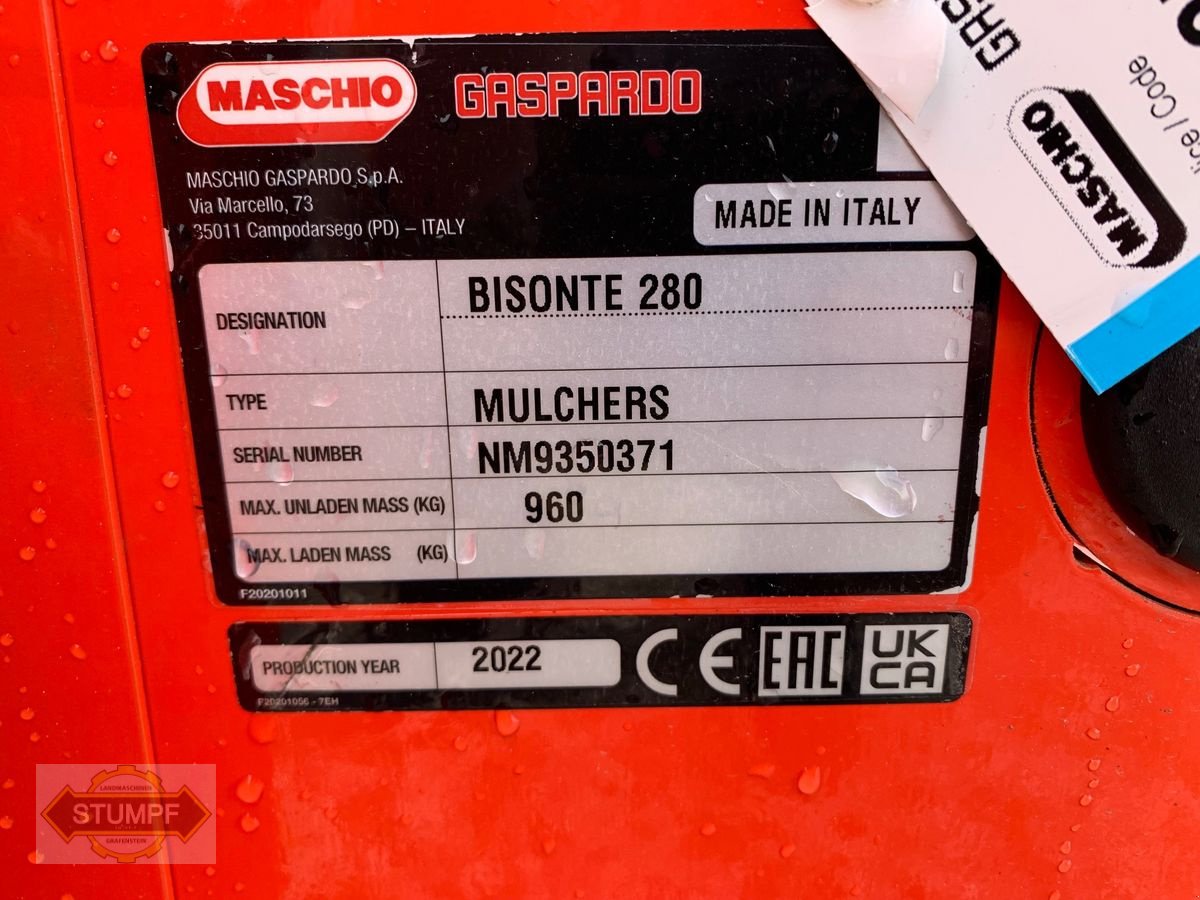 Mulchgerät & Häckselgerät typu Maschio Bisonte 280, Neumaschine v Grafenstein (Obrázok 6)