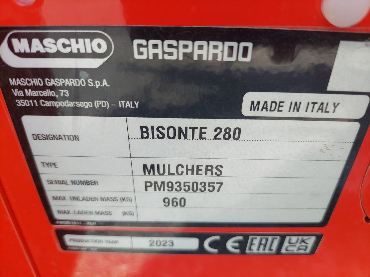 Mulchgerät & Häckselgerät typu Maschio Bisonte 280, Gebrauchtmaschine v Strem (Obrázek 2)