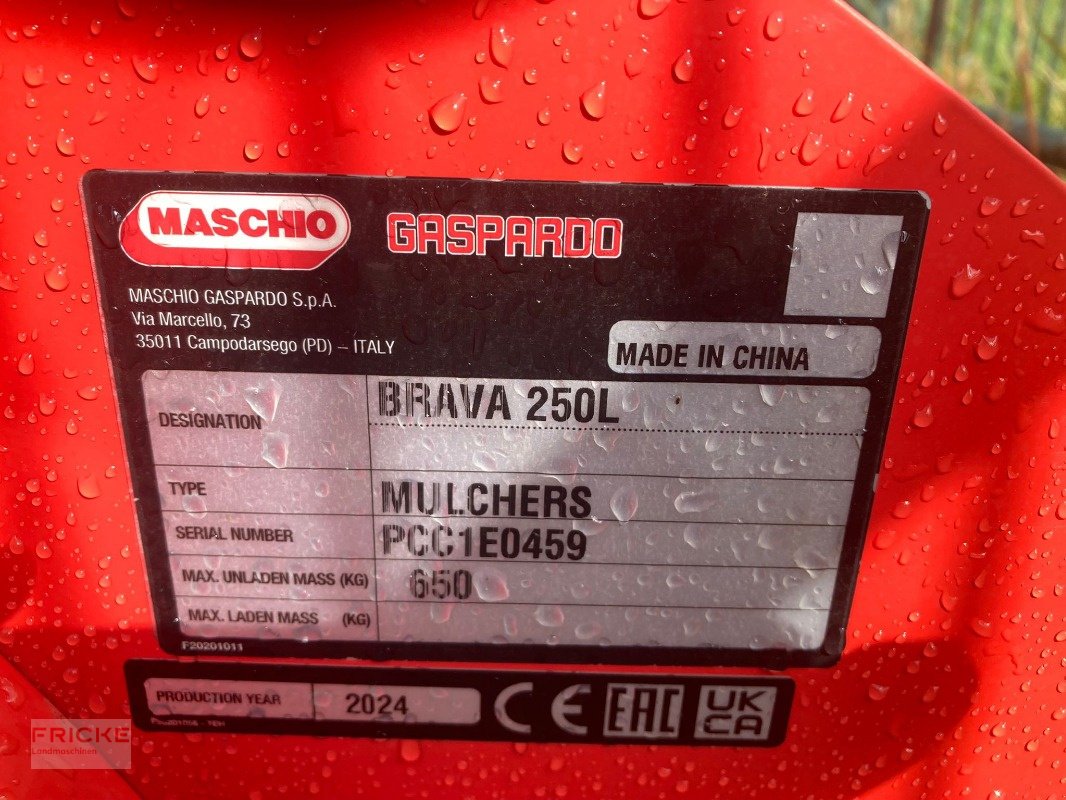 Mulchgerät & Häckselgerät типа Maschio Brava 250 mech., Neumaschine в Bockel - Gyhum (Фотография 2)