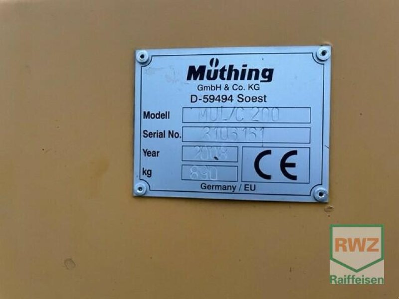 Mulchgerät & Häckselgerät του τύπου Müthing Mulcher MU L/C 200 Fan, Gebrauchtmaschine σε Wipperfürth (Φωτογραφία 4)