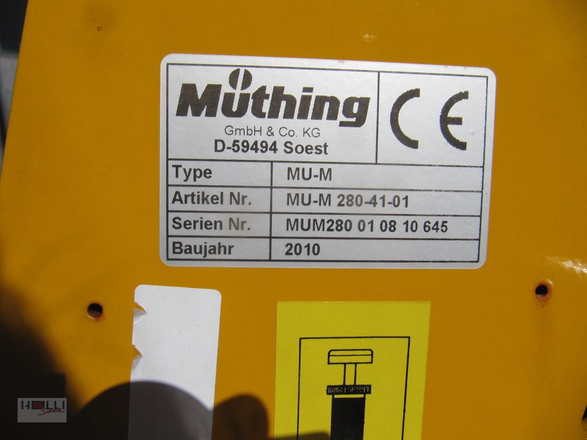 Mulchgerät & Häckselgerät van het type Müthing MUM 280, Gebrauchtmaschine in Niederneukirchen (Foto 10)