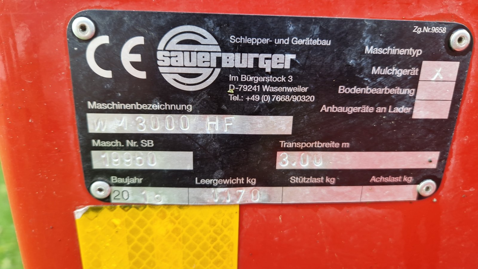 Mulchgerät & Häckselgerät typu Sauerburger WM 3000, Gebrauchtmaschine v Bad Krozingen (Obrázek 3)