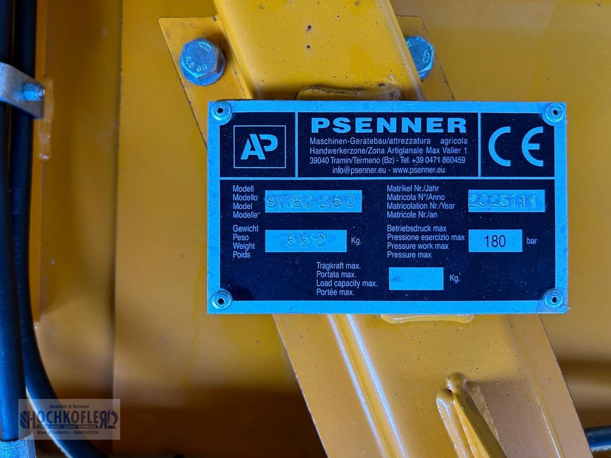 Mulchgerät & Häckselgerät des Typs Sonstige Psenner SV 180/260, Neumaschine in Wies (Bild 5)