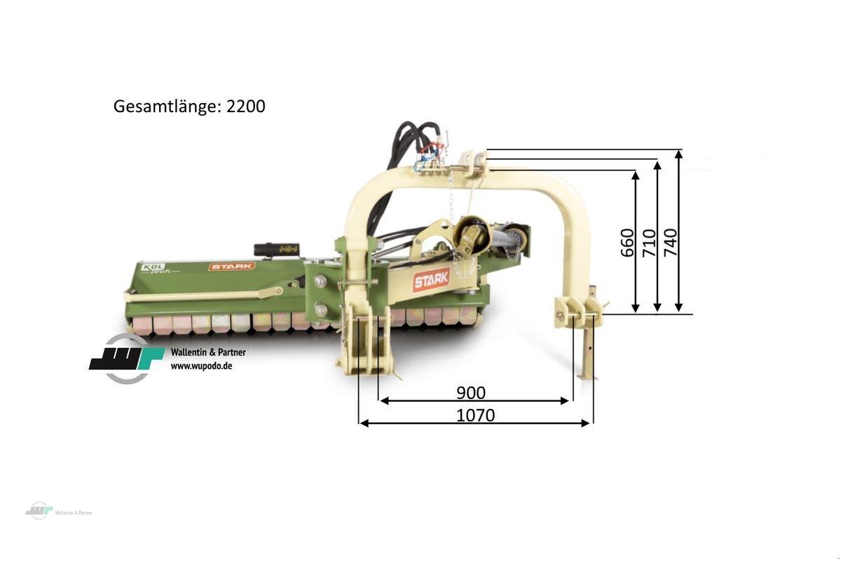 Mulchgerät & Häckselgerät a típus Stark Böschungsmulcher 1,60 m KDL 160P ab 70 PS, Neumaschine ekkor: Wesenberg (Kép 2)